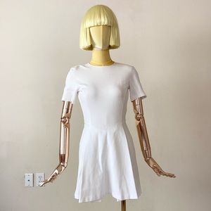Stella McCartney White Short Sleeve Mini Dress 0-2